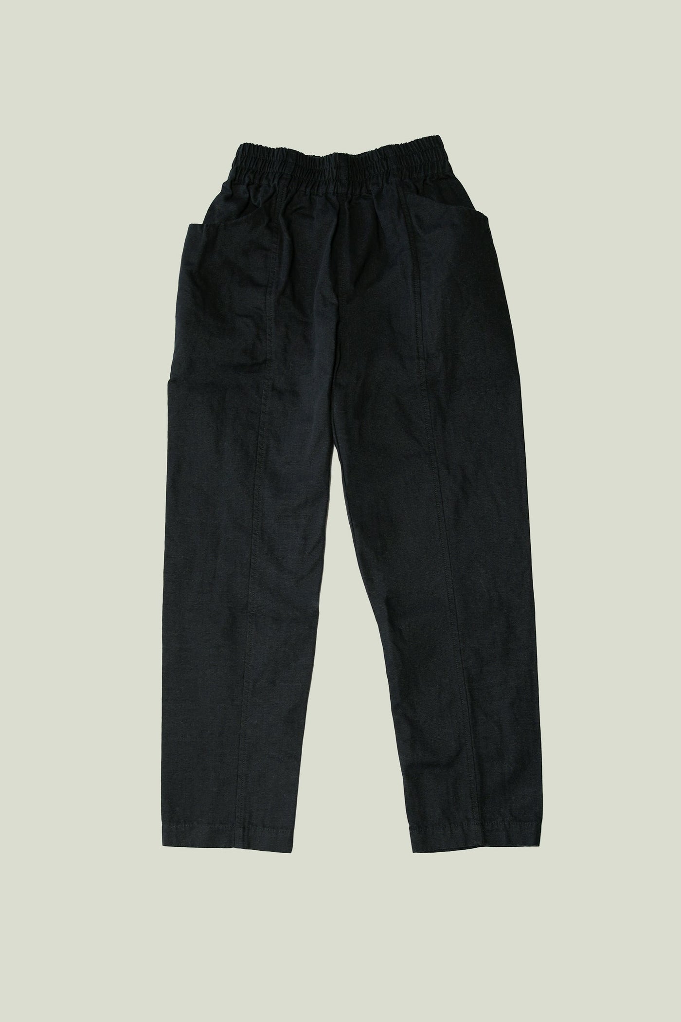Clyde Work Pant in Upcycled Cotton Canvas Black#color_black